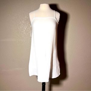 Vera Moda White texuted linen dress Sz xs